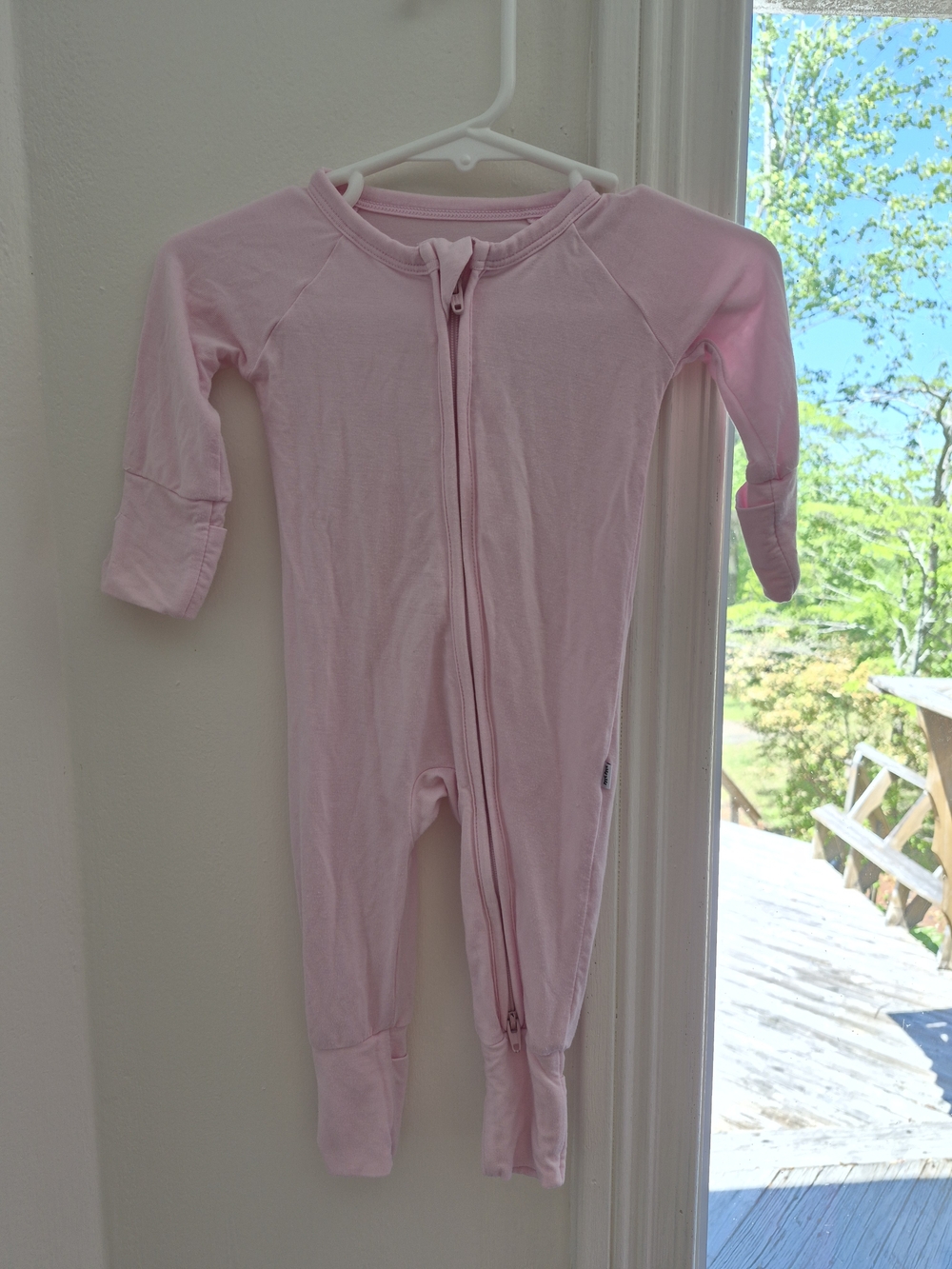 Little Sleepies Light Pink Zip-Front One-Piece Footie
